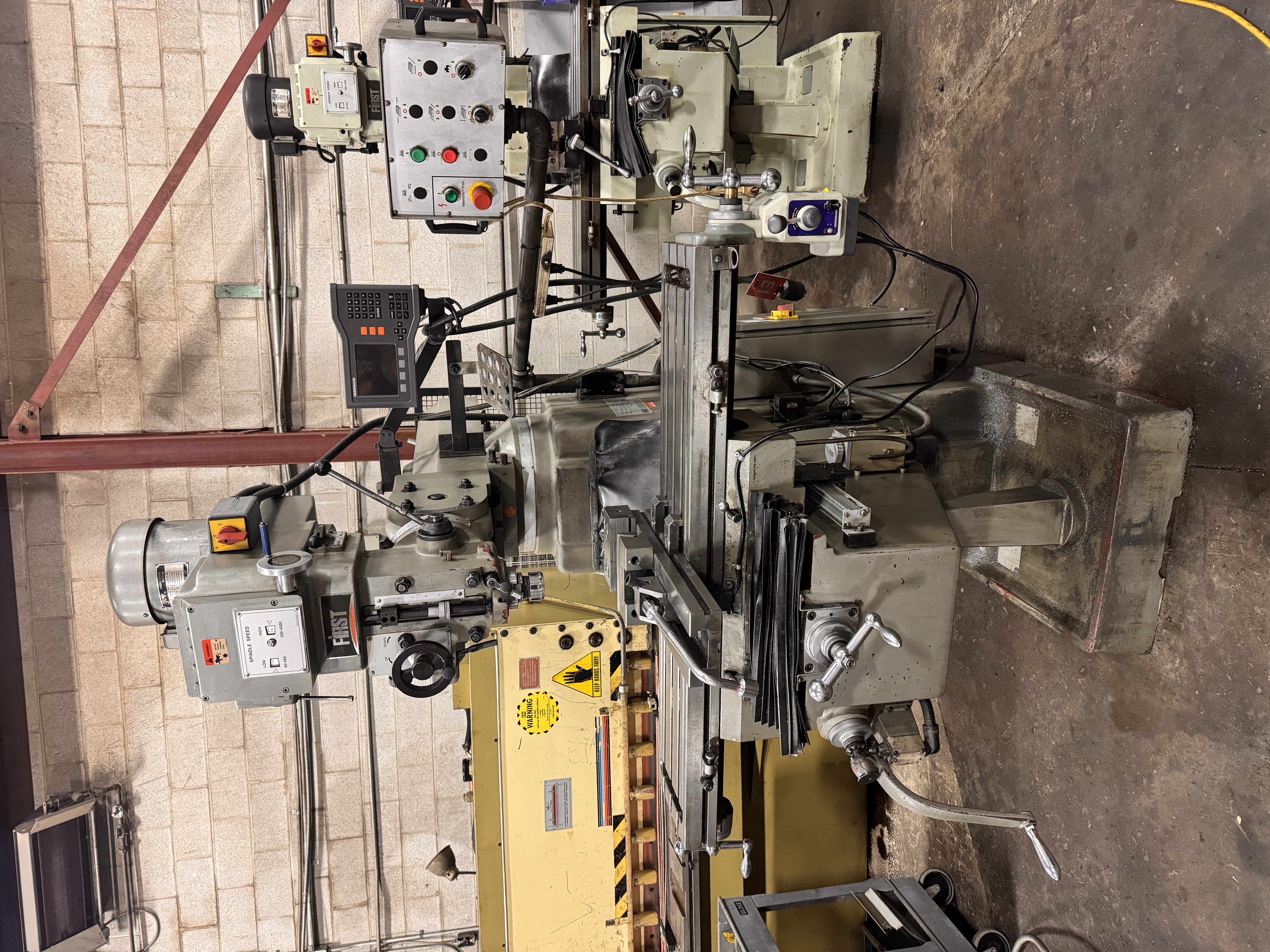 Used 10" x 50", FIRST, LC-185VSX-B, VERTICAL MILLING MACHINE