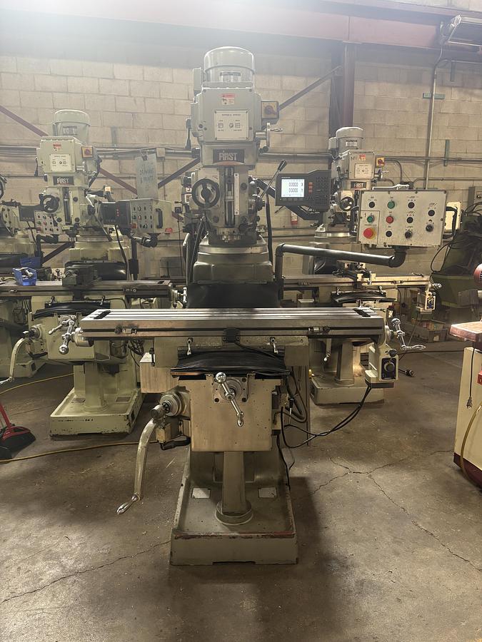 Used 10" x 50", FIRST LC-185VSX-B, VERTICAL MILLING MACHINE