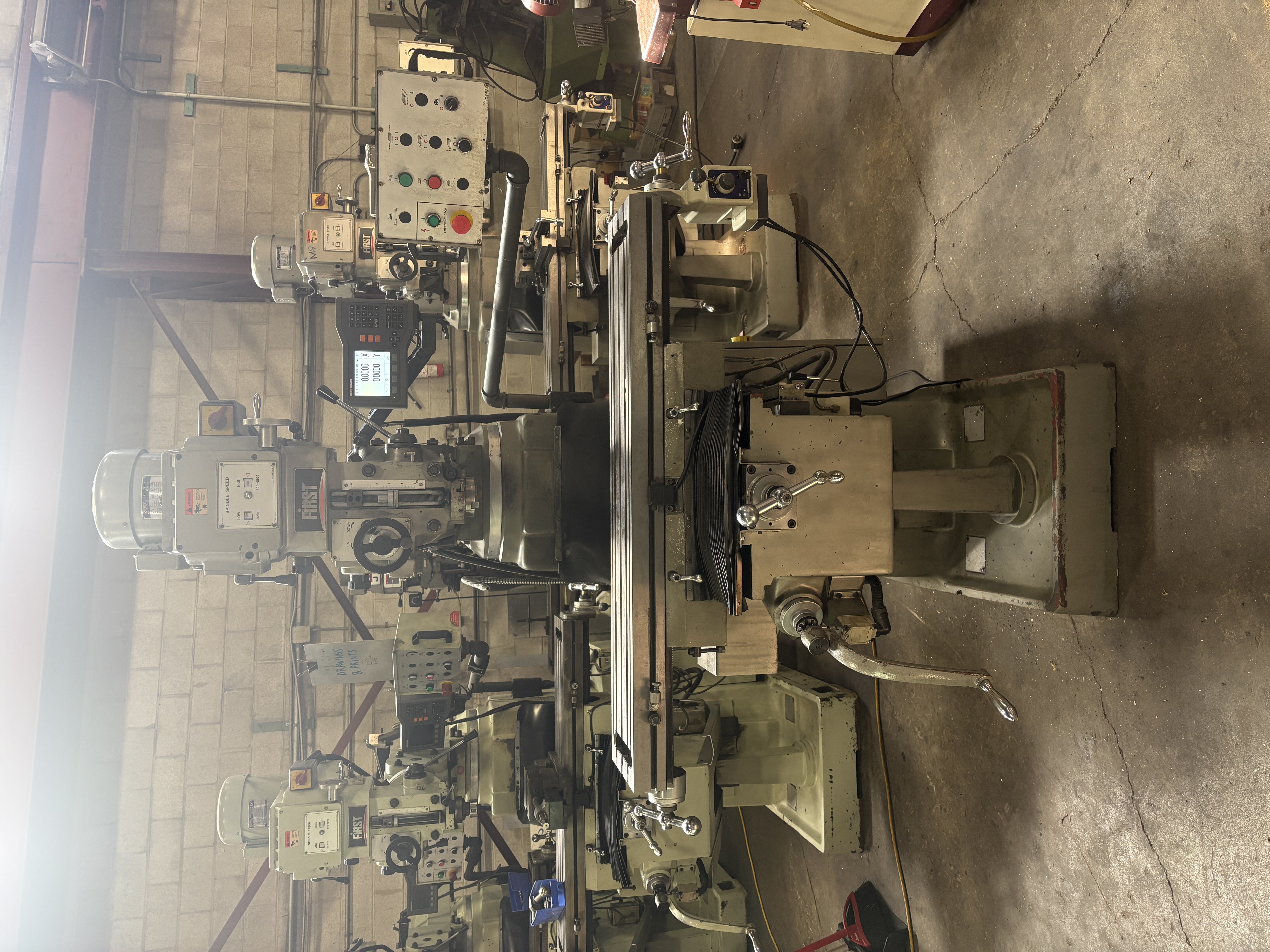 Used 10" x 50", FIRST LC-185VSX-B, VERTICAL MILLING MACHINE