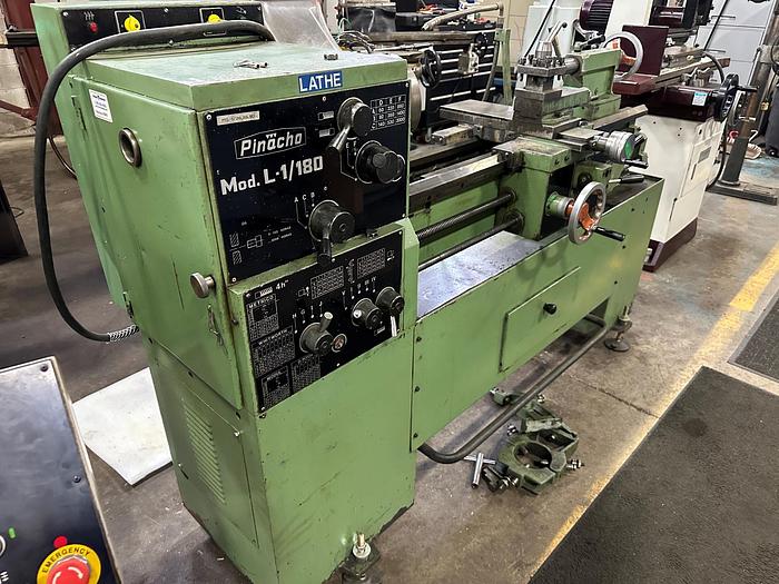 Used 14" X 39", PINACHO, MODEL L-1/180, TOOLROOM LATHE