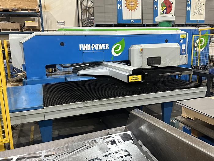 Used 23 TON, FINN-POWER, MODEL E5U, CNC TURRET PUNCH, 2001