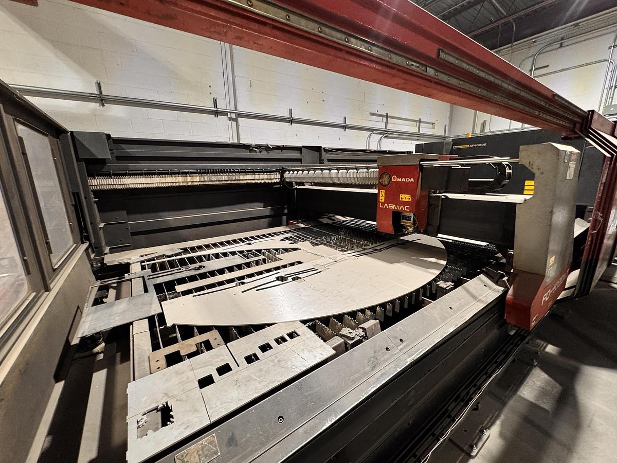 Used 6' X 13', 4KW, AMADA, FO-4020NT, CNC CO2 LASER - 2004