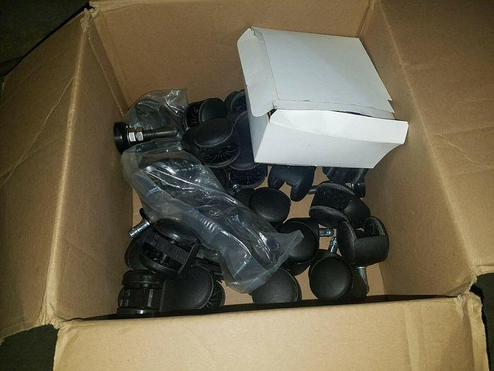 Used 30 Caster Wheels and Stationary Feet +FREE SHIPPING!!
