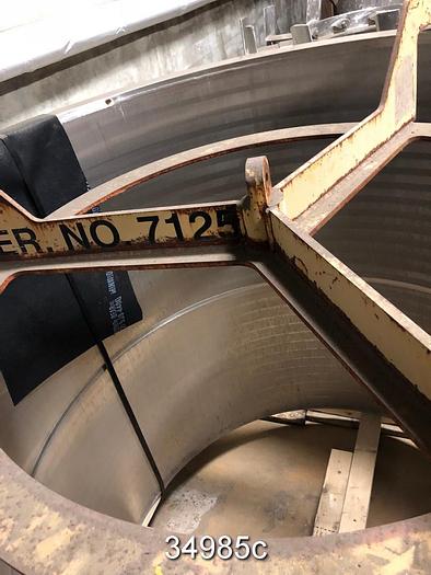 Used Black Clawson 60NP60 Low Pulse Pressure Screen Basket, .012" Slots #34985