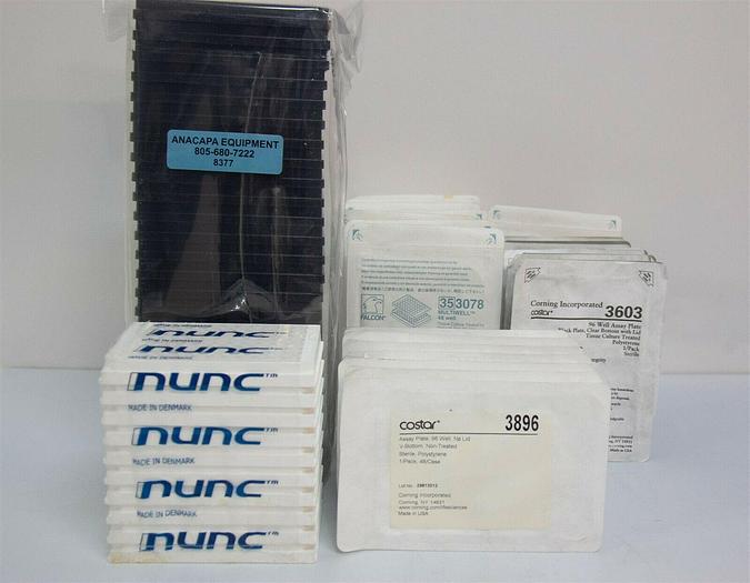 Used Falcon 353078, Nunc U96, Corning Costar 3896 3603 3792 Microplates New LOT 8377