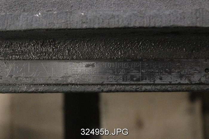 Used Velan L-16-0310C-13S1 10" Hand Operated Knife Gate Valve #32495