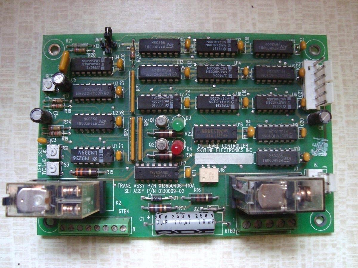 Used TRANE OIL LEVEL CONTROLLER BOARD X13650406-410A 0130009-02 **WARRANTY**