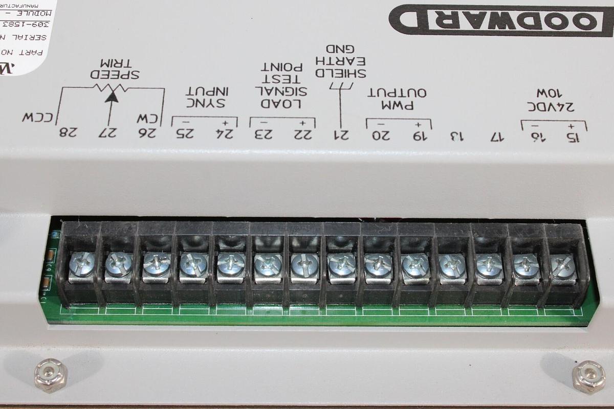 Used WOODWARD LOAD SHARING MODULE 9907-838 REV. NEW 309-1583-ECL01 24 VOLT