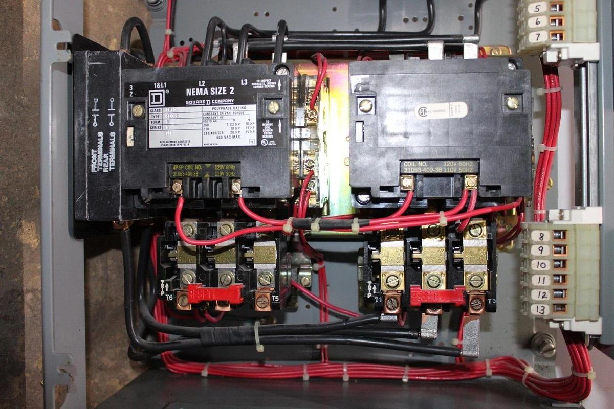 Used SQUARE D MCC STARTER BUCKET MODEL 4 24" SIZE 2 600 VAC 25 HP **WARRANTY**