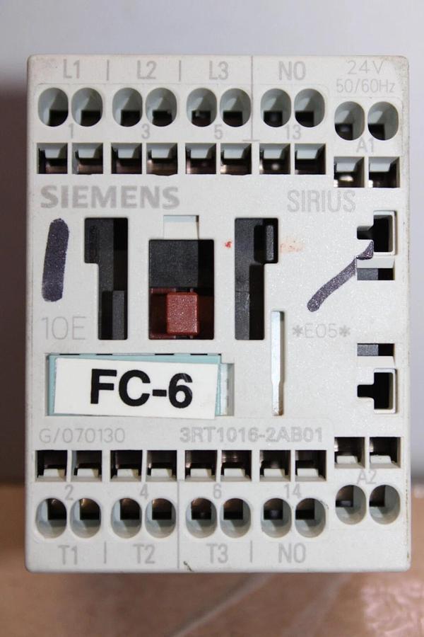 Used SIEMENS CONTACTOR 3RT1016-2AB01 600 VAC 7.5 HP 20 AMP **WARRANTY**