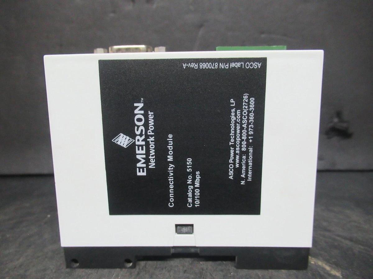 Used ASCO CONNECTIVITY MODULE 5150 10/100 MBPS SOFTWARE: 869764-004-C-2012 *WARRANTY*