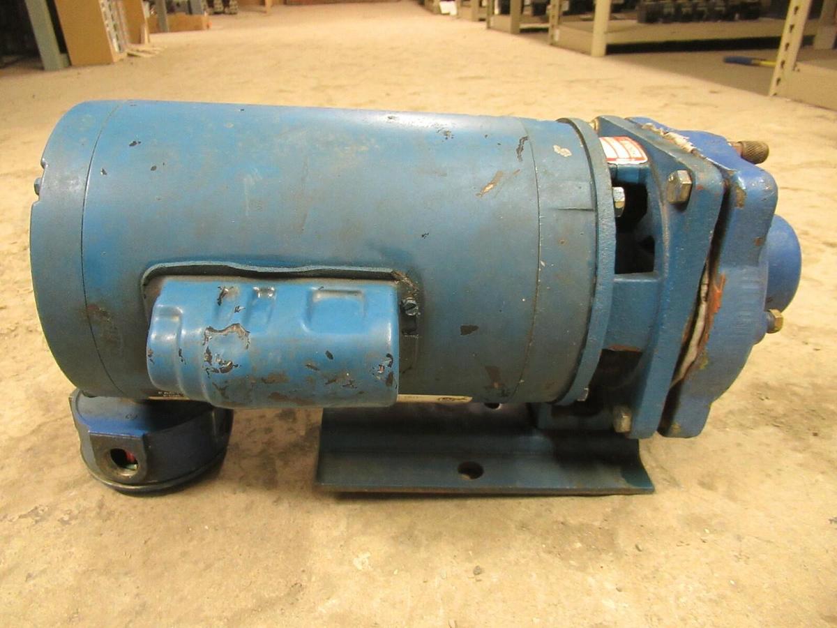 Used BURKS CIRCULATION PUMP 15G5 15G5-1-1/4 1.5 HP 115/208-230 VOLTS 3450 RPM 09675