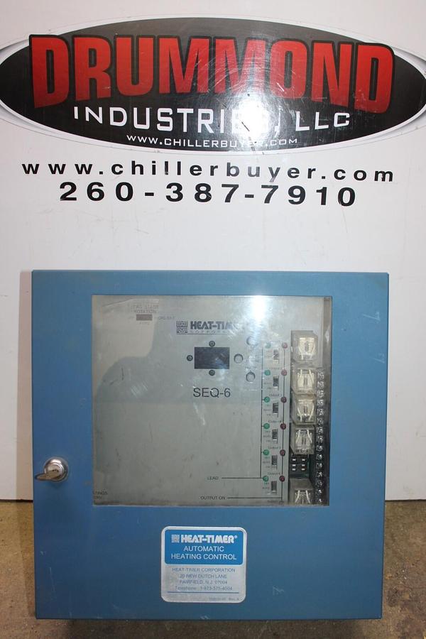 Used HEAT-TIMER SEQ-6 AUTOMATIC HEATING CONTROL STEAM CYCLE SEQUENCING PANEL