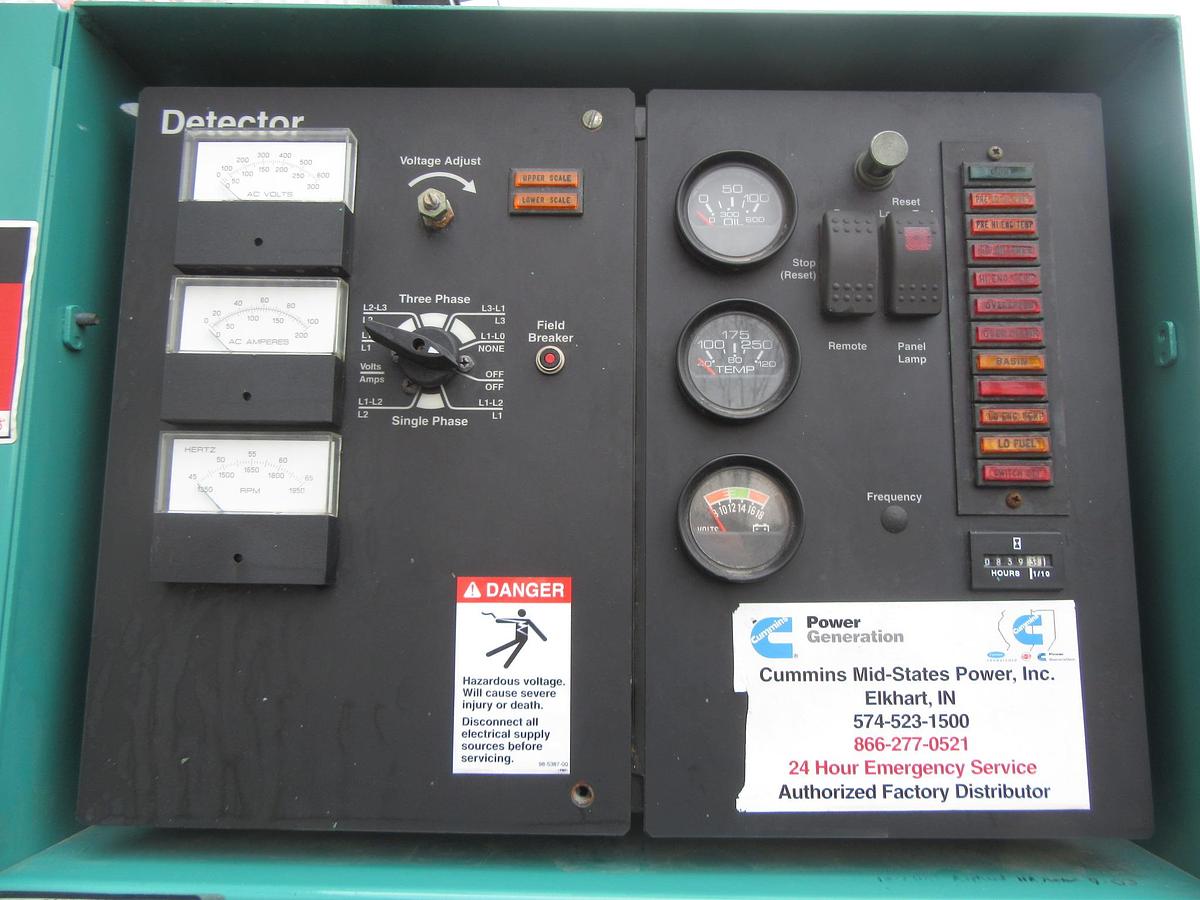 Used 35 KW DIESEL GENERATOR CUMMINS 120/240V B3.9-G2 RECONNECTABLE VIDEO WE SHIP