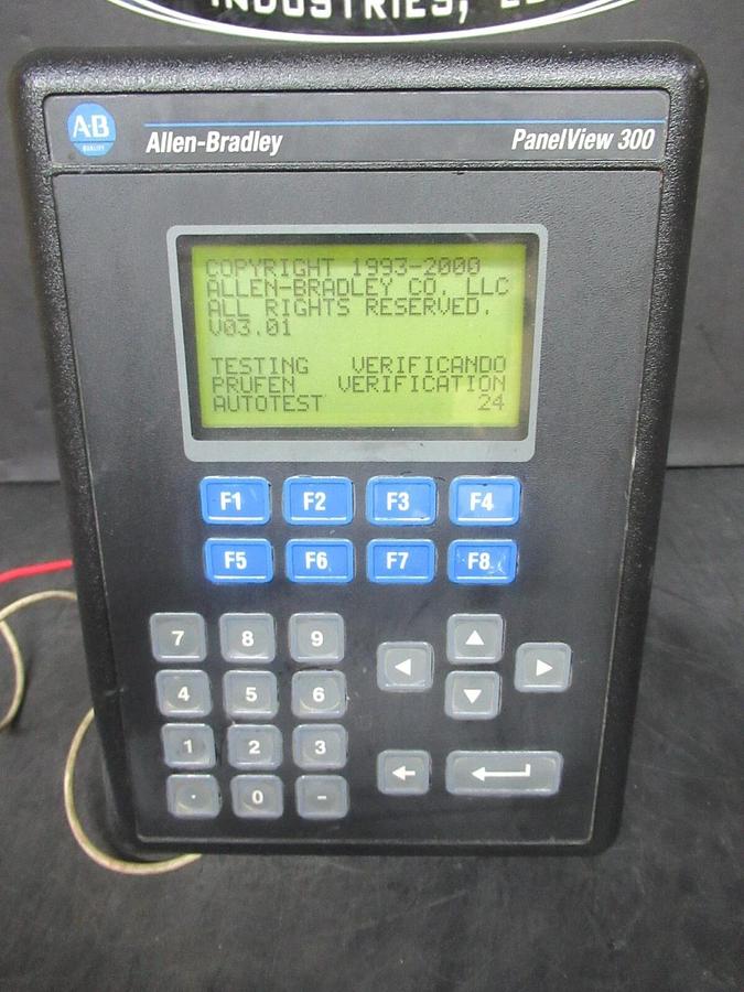 Used ALLEN-BRADLEY PANEL VIEW 300 2711-K3A17L1 SER. B REV. A 24 VDC 0.25 AMP