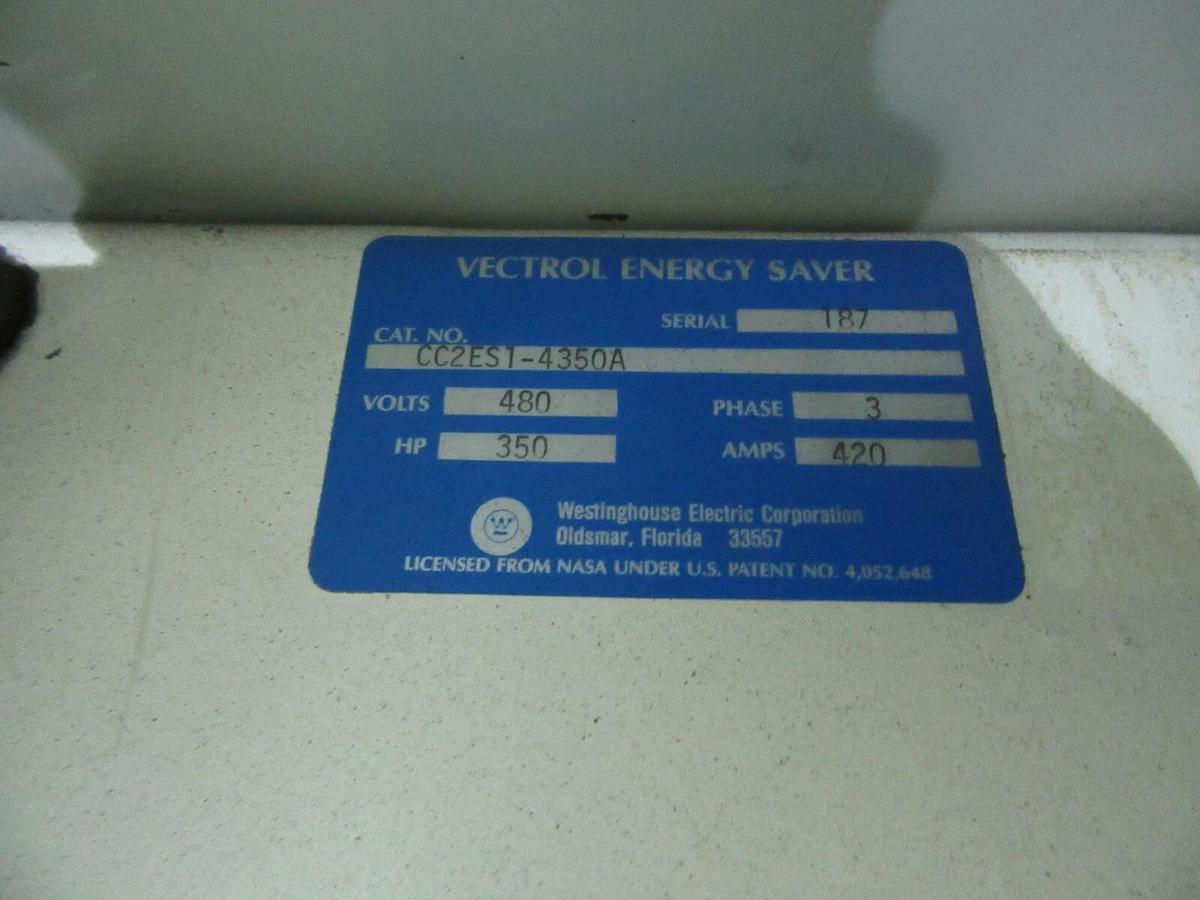 Used WESTINGHOUSE 350 HP 420 AMP SOLID STATE REDUCED VOLTAGE STARTER 480 VAC VECTROL