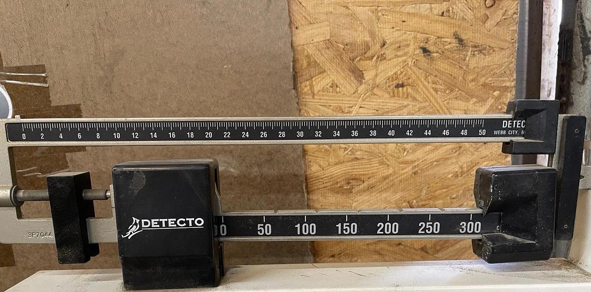 Used VINTAGE DETECTO WHEELCHAIR PLATFORM SCALE UP TO 350 LBS