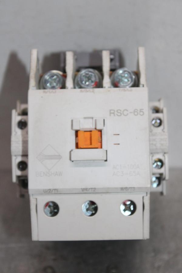 Used BENSHAW CONTACTOR RSC-180 230 AMP 600 VAC 3-POLE 125 HP COIL: 240V