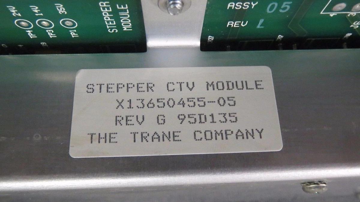 Used TRANE STEPPER CTV MODULE MODEL/REVISION: X13650455-05 REV G **WARRANTY**