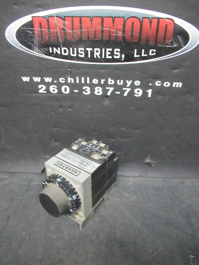 Used AGASTAT TIME DELAY RELAY 5-50 SECONDS 7012AD 120 VAC VOIL 600 VAC 10 AMP