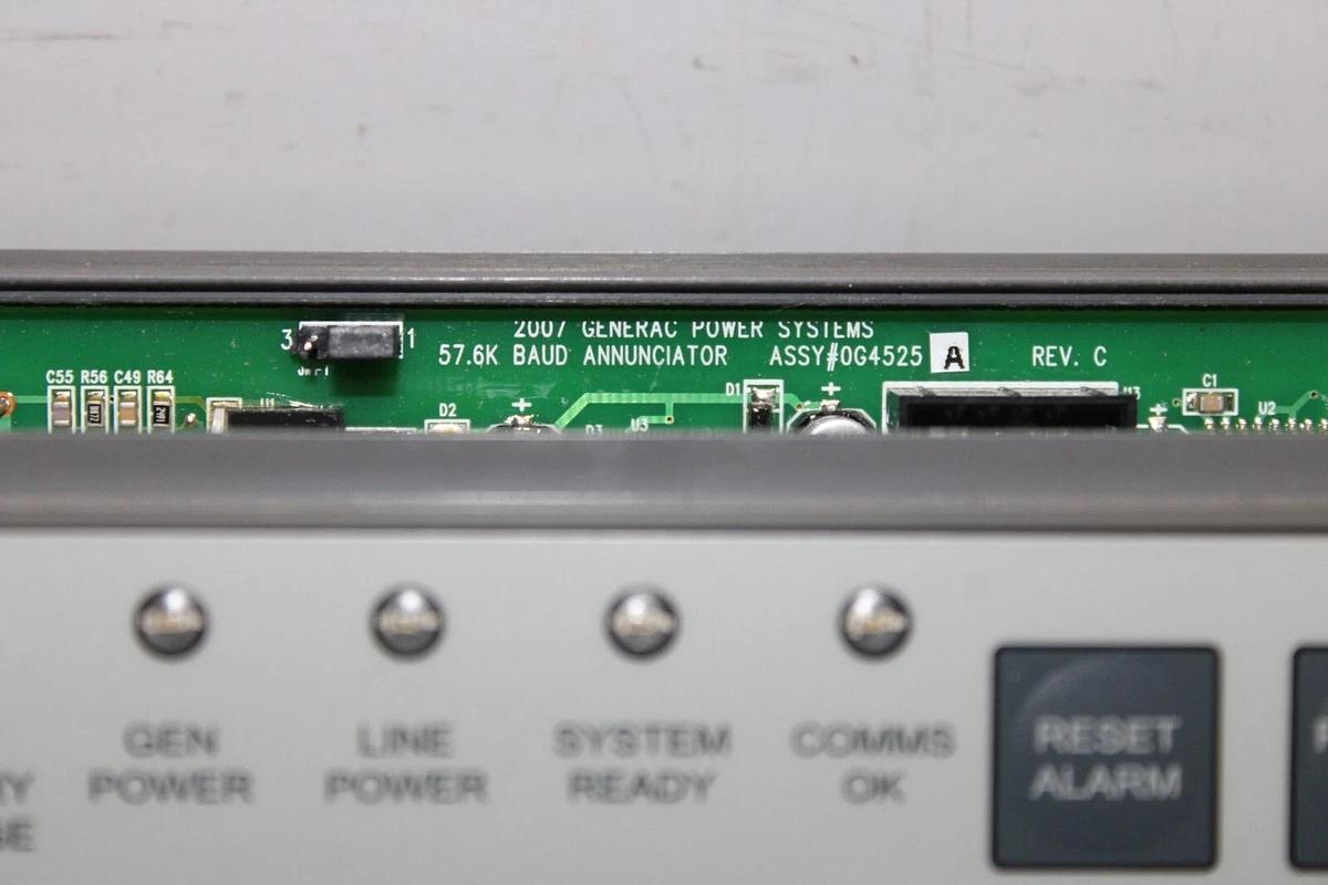 Used GENERAC LIGHT REMOTE ANNUNCIATOR ALARM CONTROL MODULE 0G4525 *WARRANTY*