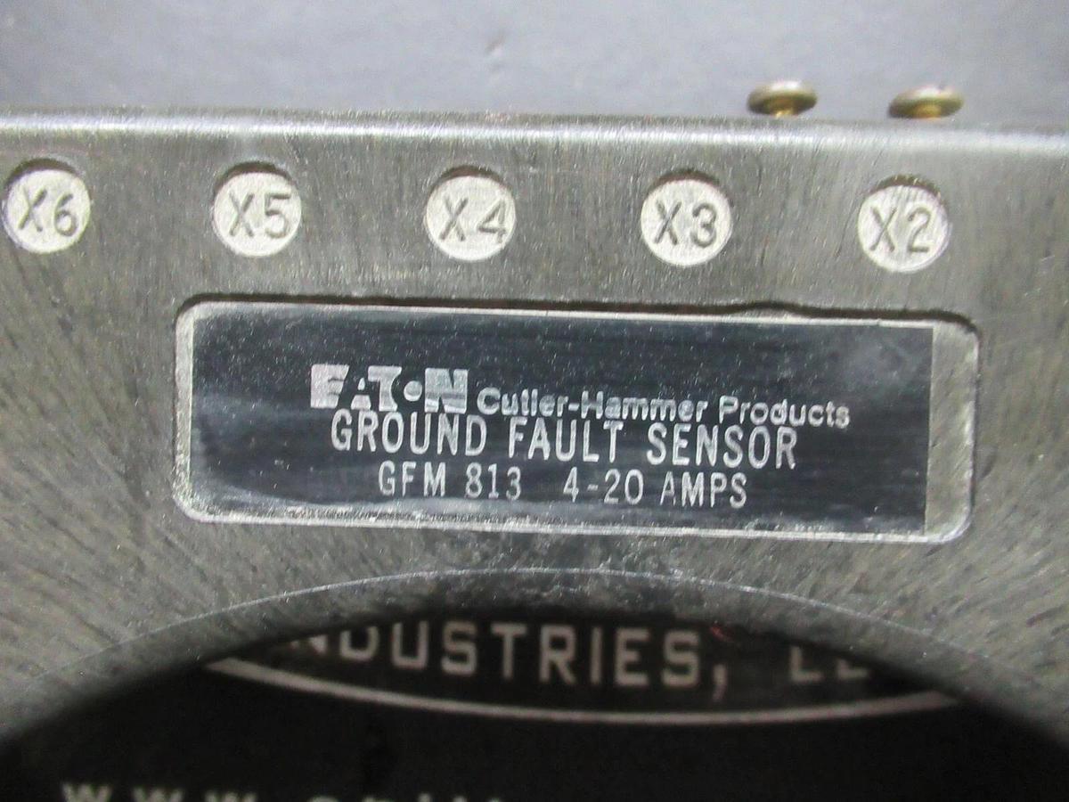 Used EATON CUTTLER HAMMER GROUND FAULT SENSOR GFM-813 4-20 AMP **WARRANTY**