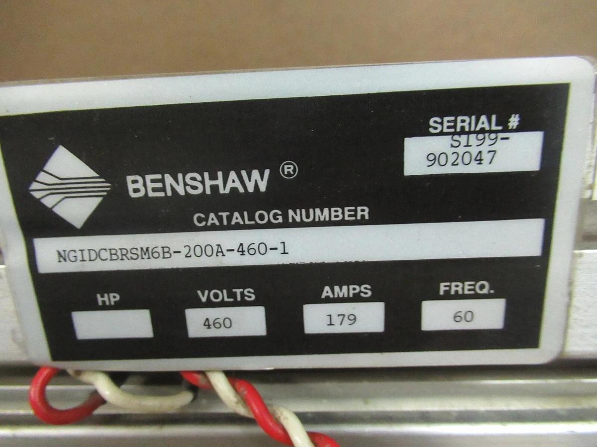 Used BENSHAW BIBPC720LT 460V INTEGRAL BYPASS / CONTACTOR CARRIER 179 AMP NGIDCBRSM6B