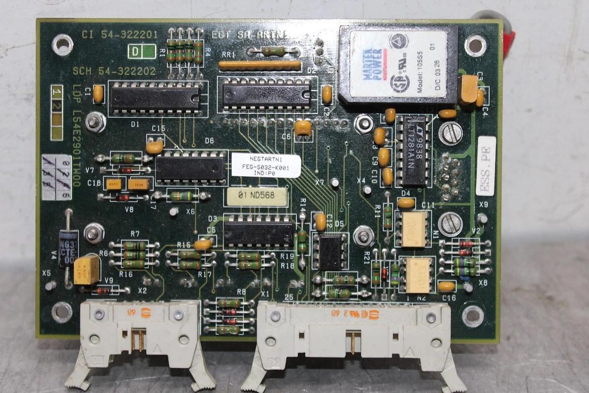 Used ALSTOM DISPLAY CIRCUIT BOARD L54E2901TW00 FEG-S032-K001 54-322201 *WARRANTY*