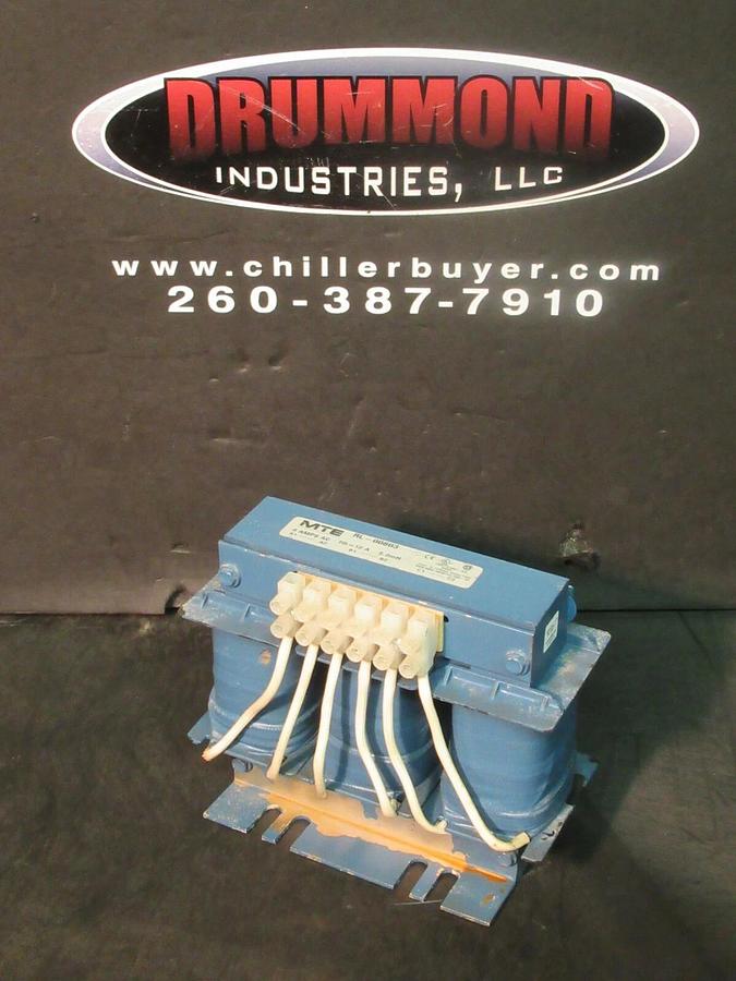 Used MTE CORPORATION 3 PH REACTOR CAT# RL-00803 P/N: 34HL 5.0 mH 8 AMP 600 V MAX