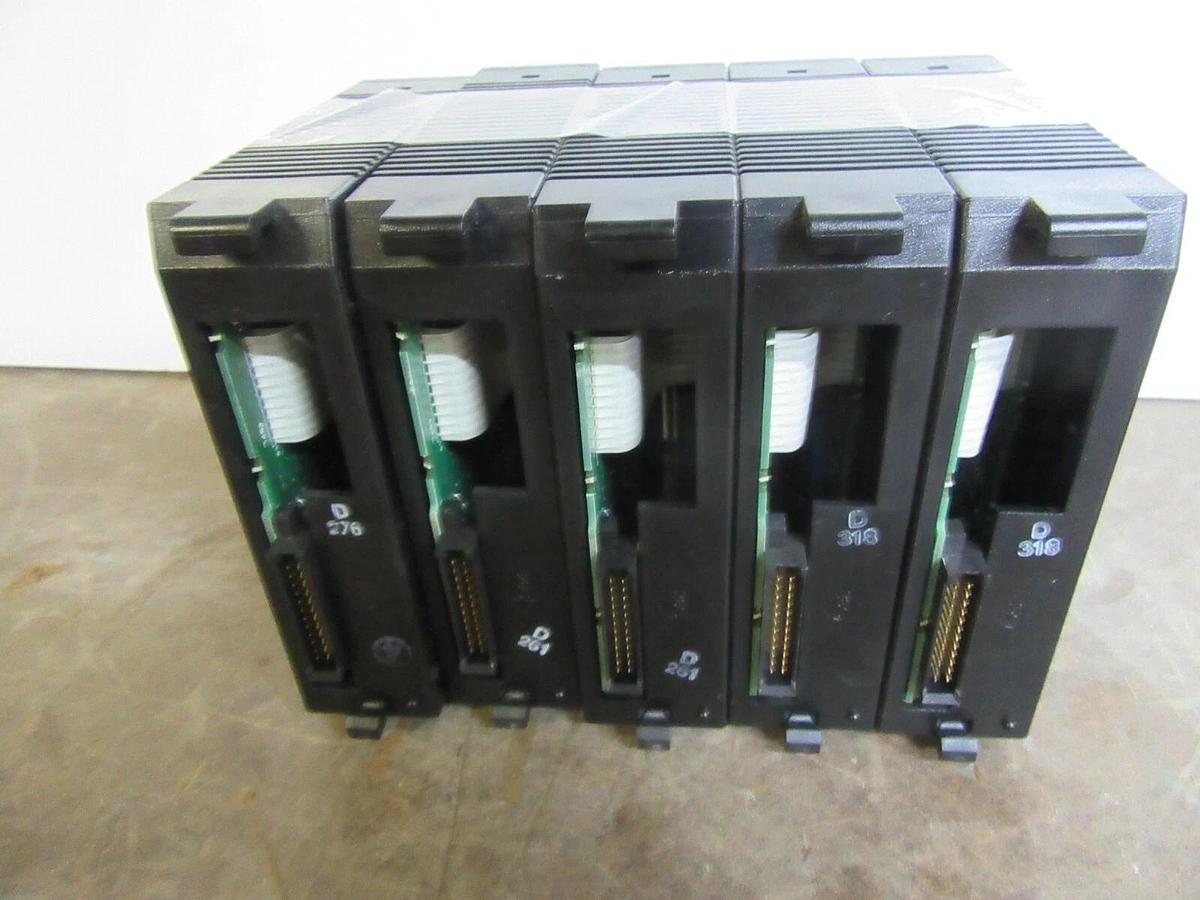 Used LOT OF 5 GE FANUC INPUT MODULE IC693MDL655F 24 VDC **WARRANTY INCLUDED**