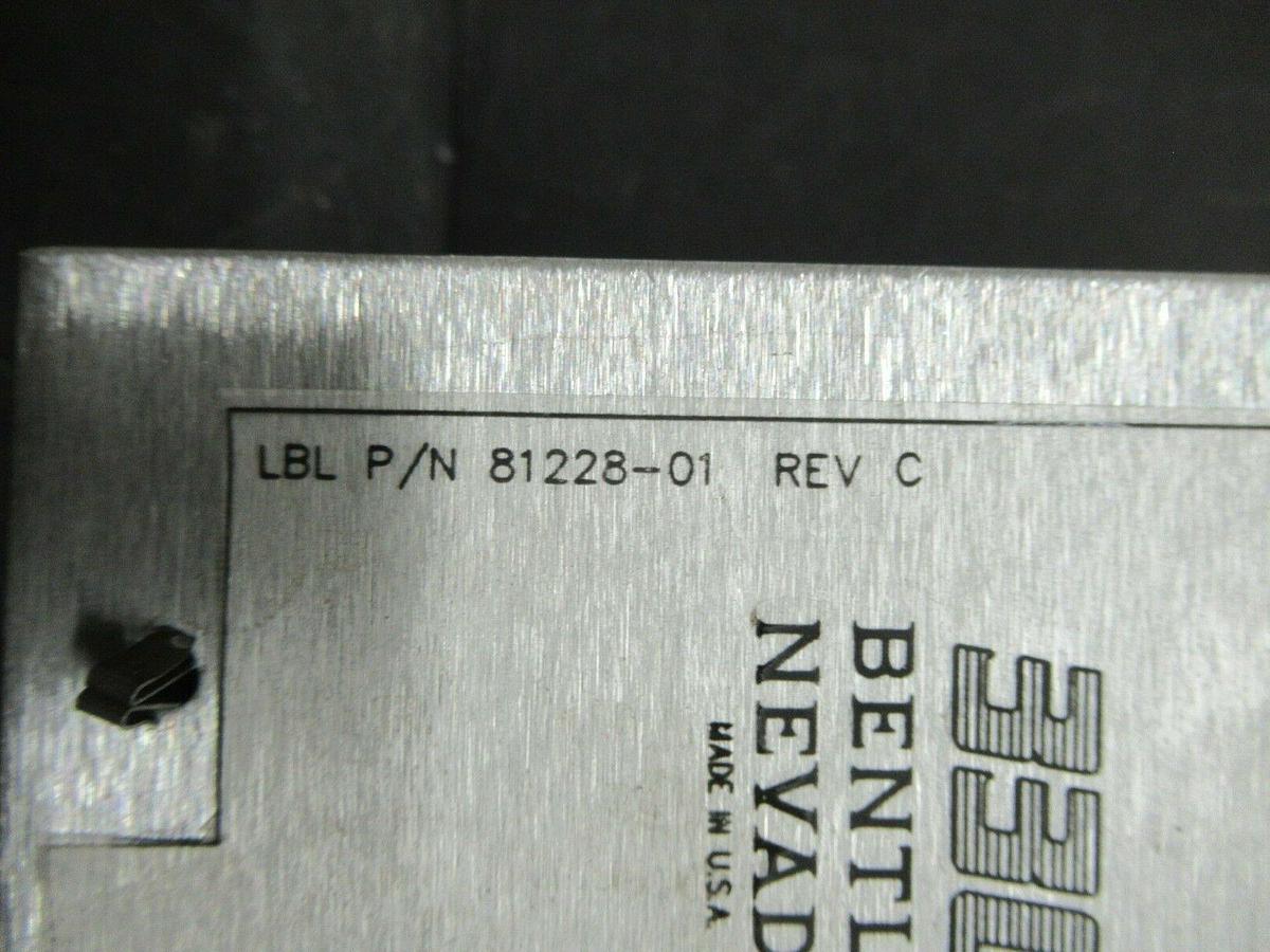 Used BENTLY NEVADA 6 CHANNEL TEMP. MONITOR 81228-01 REV. C