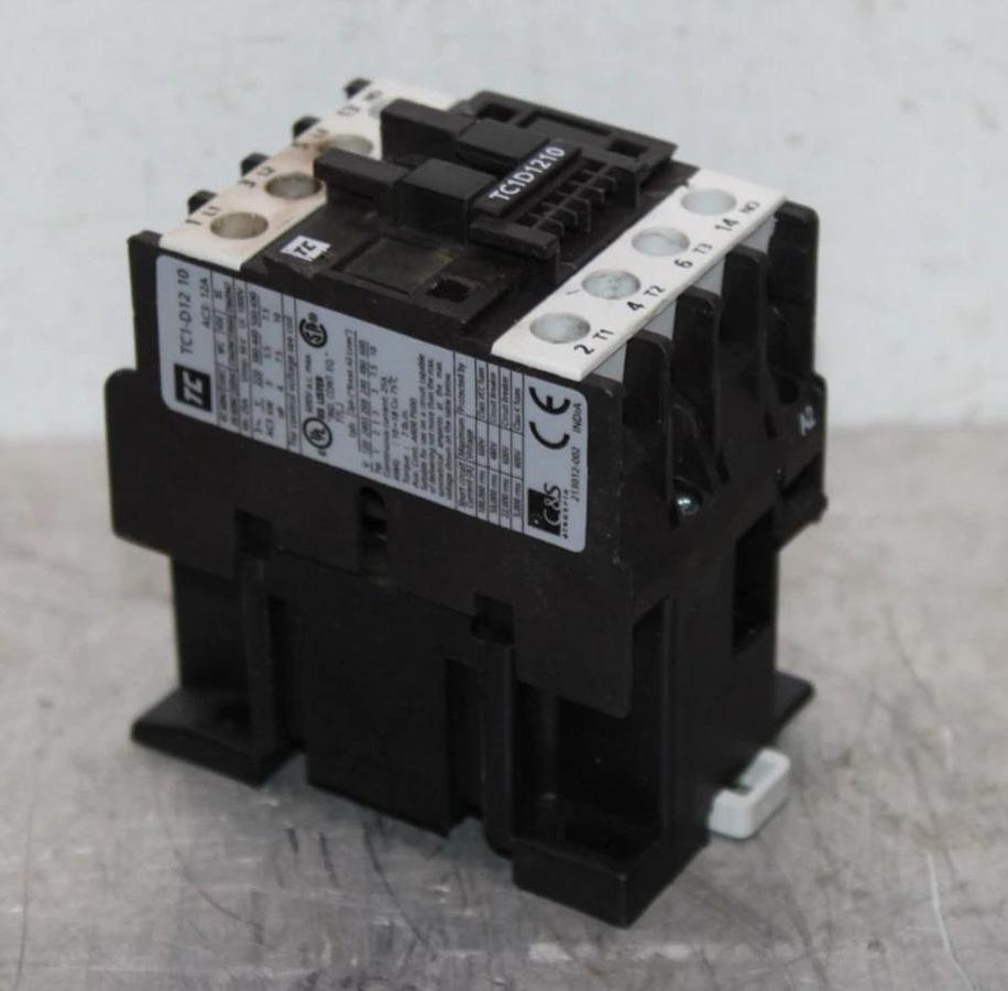 Used TC CONTACTOR TC1D1210 25 AMP 600 VAC 3-POLE 10 HP COIL: 120V **WARRANTY**