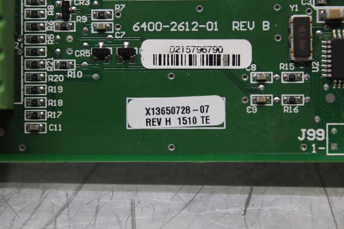 Used TRANE DUAL BINARY INPUT CIRCUIT BOARD 6400-2612-01 REV. B X13650728-07 REV. H