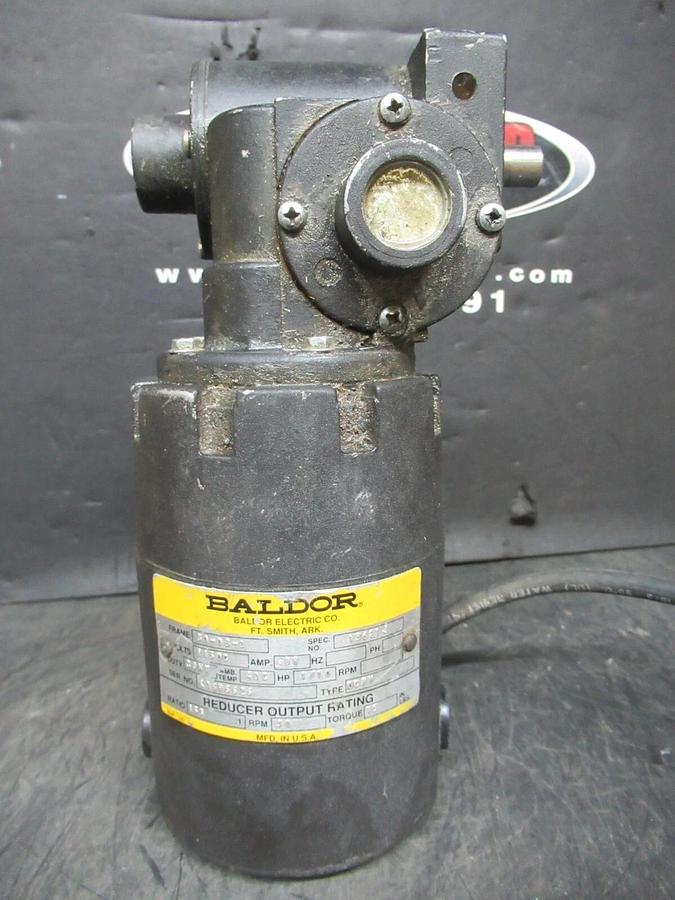 Used BALDOR MOTOR 30-BD-0 115 VDC 0.88 AMP 1/10 HP 30 RPM **WARRANTY INCLUDED**