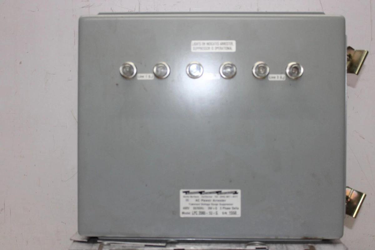 Used LIGHTNING PROTECTION CORP TRANSIENT VOLTAGE SURGE SUPPRESSOR LPC2080-1U-G 480V