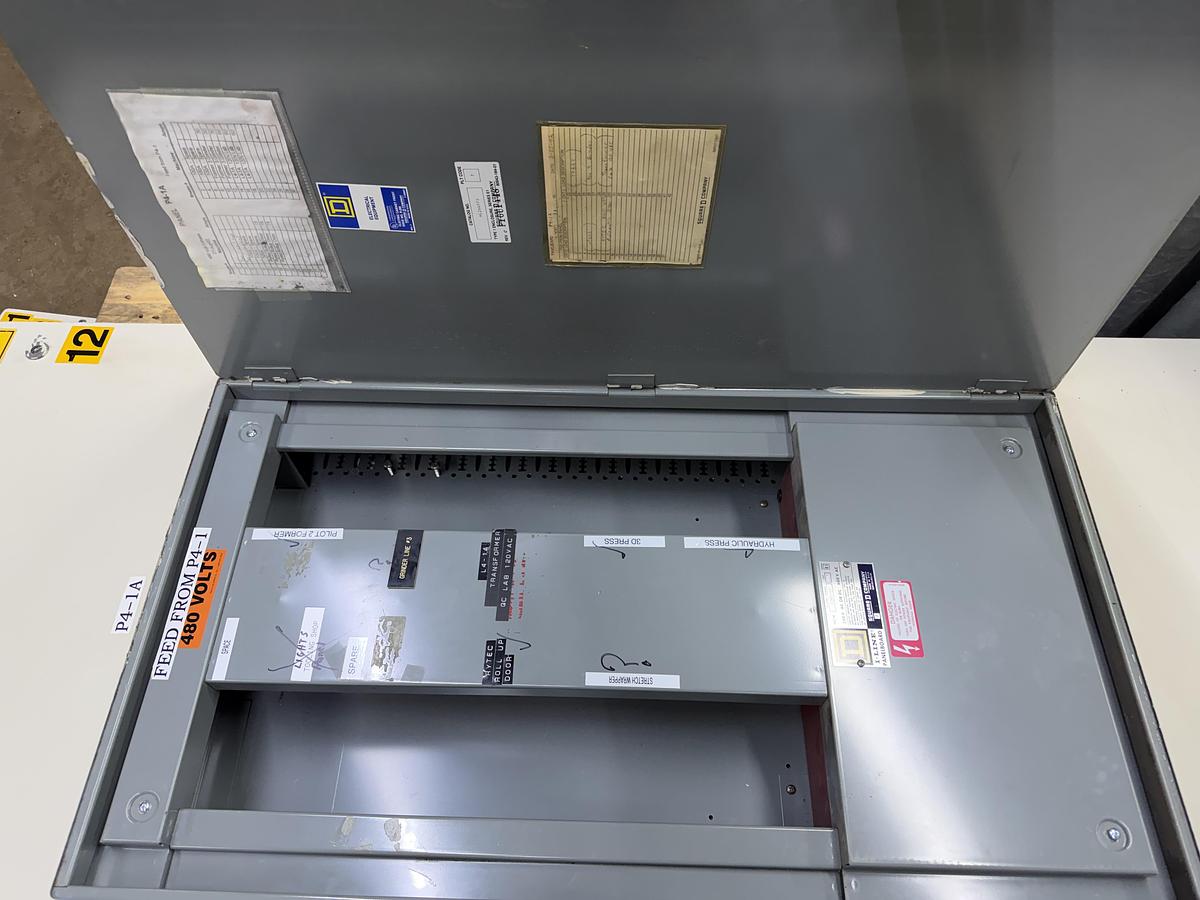 Used SQUARE D TYPE 1 HCR-U I-LINE SERVICE PANEL 1200 AMP 600 VAC 3-PHASE 72-SLOT