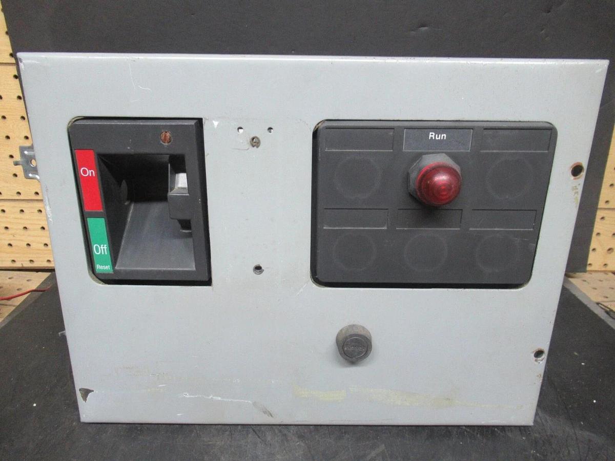 Used CUTLER HAMMER MOTOR STARTER CONTROL BUCKET MODEL: 2100 12" NEMA SIZE 1 7 AMP