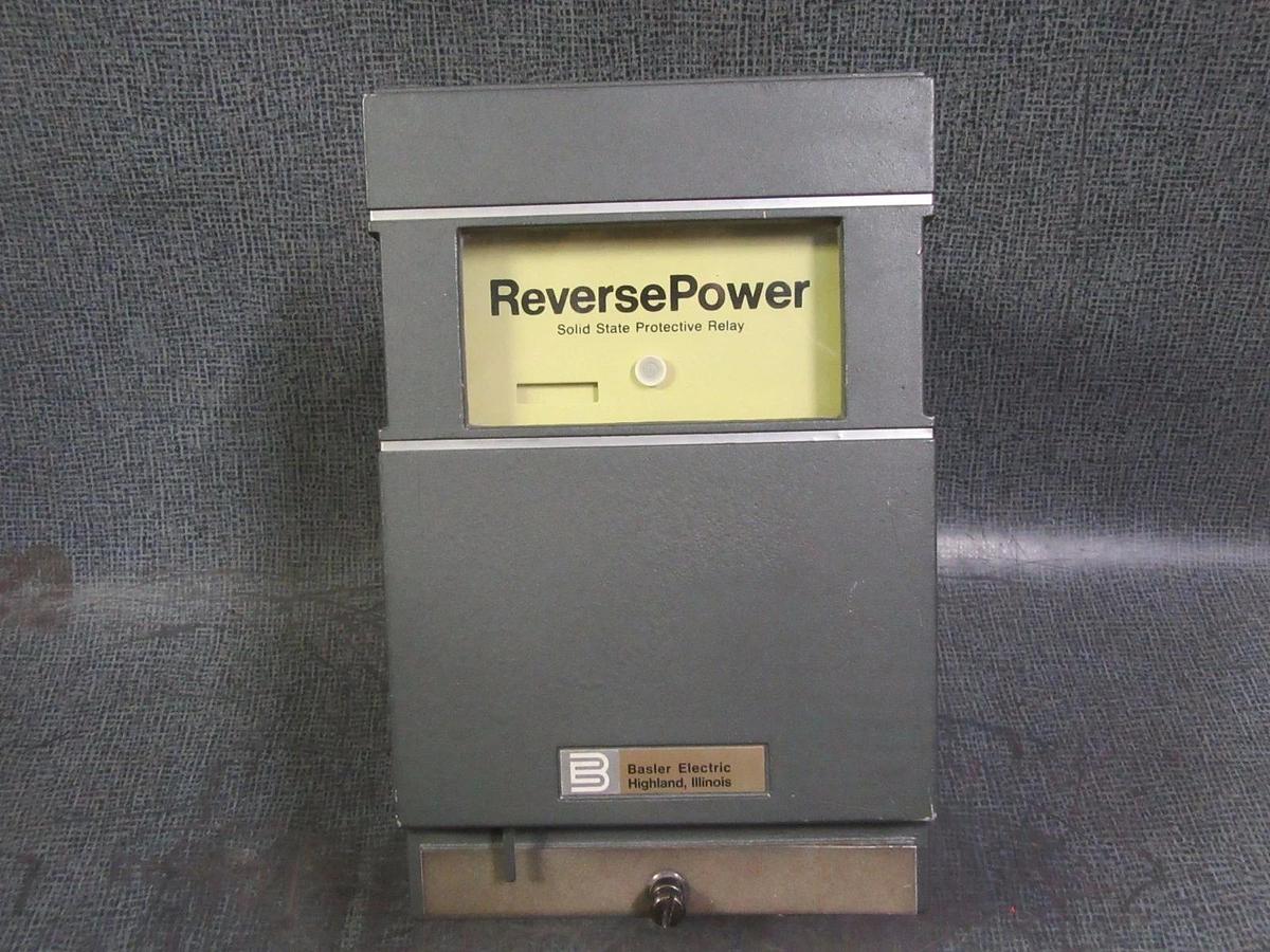 Used BASLER ELECTRIC PRP110 REVERSE POWER SOLID STATE PROTECTIVE RELAY 9055600100