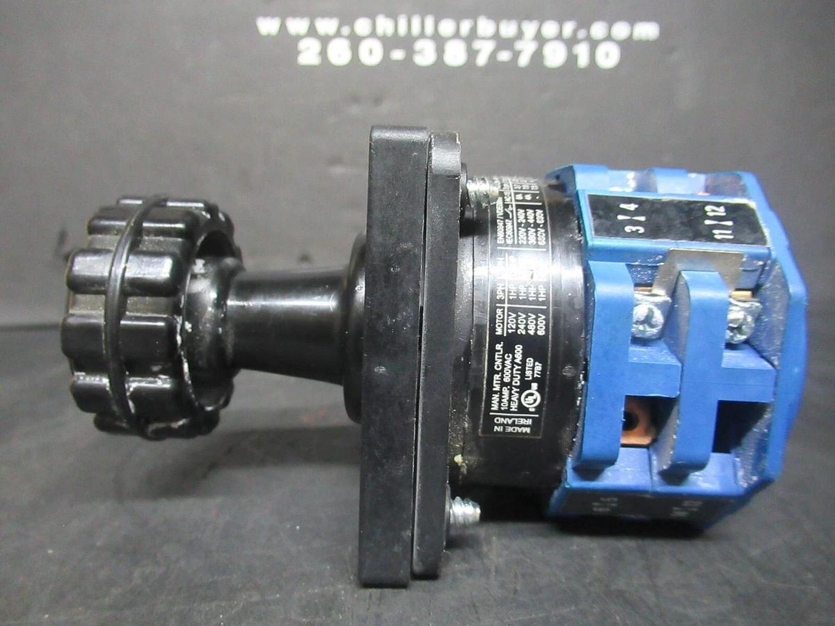 Used KRAUS + NAIMER ROTARY SWITCH A11 3 PHASE 600 VAC 10 AMP 1 HP L68952/002 AM9
