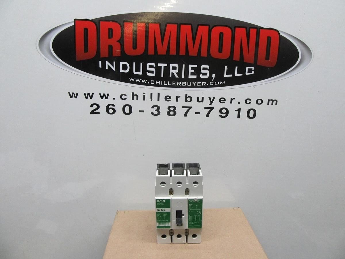 Used CUTLER HAMMER CIRUIT BREAKER GI 125 125 AMP 3-POLE 480/277 VAC **WARRANTY**