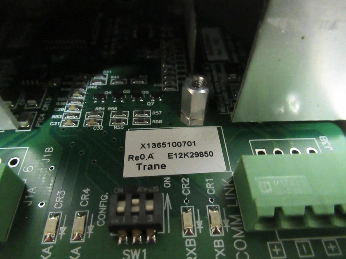 Used TRANE CHILLER SWITCH MODULE X1365100701 REV 0.A SW1 CONFIG TCI FUNCTION WARRANTY