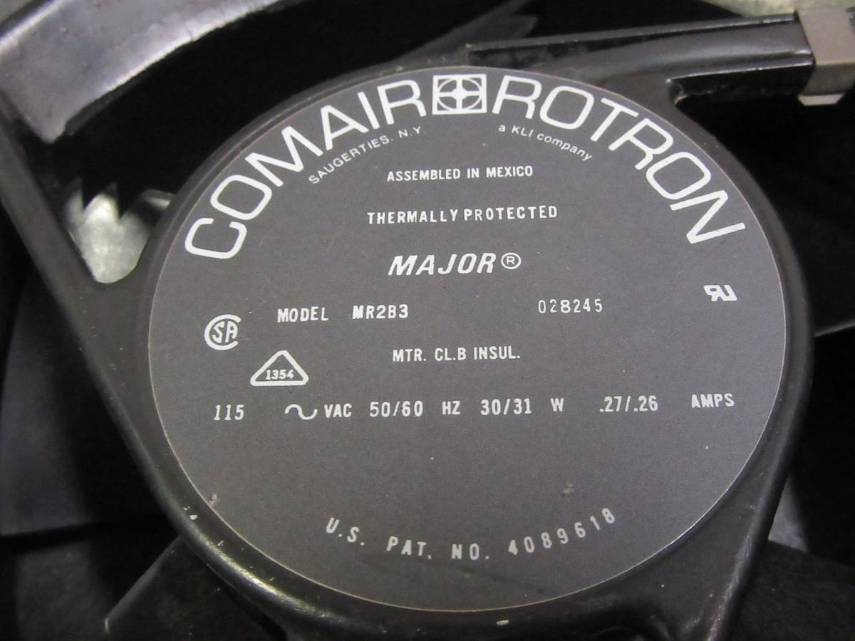 Used COMAIR ROTRON OEM "MAJOR" COOLING FAN 115 VAC 0.27 AMP 30 WATT MODEL: MR2B3
