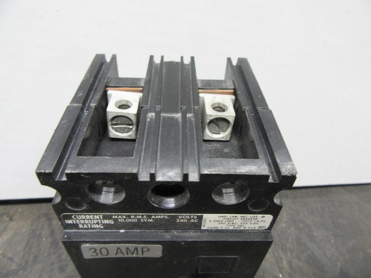 Used SQUARE D CIRCUIT BREAKER FAL22030 30 AMP 2-POLE 240 VAC **WARRANTY INCLUDED**
