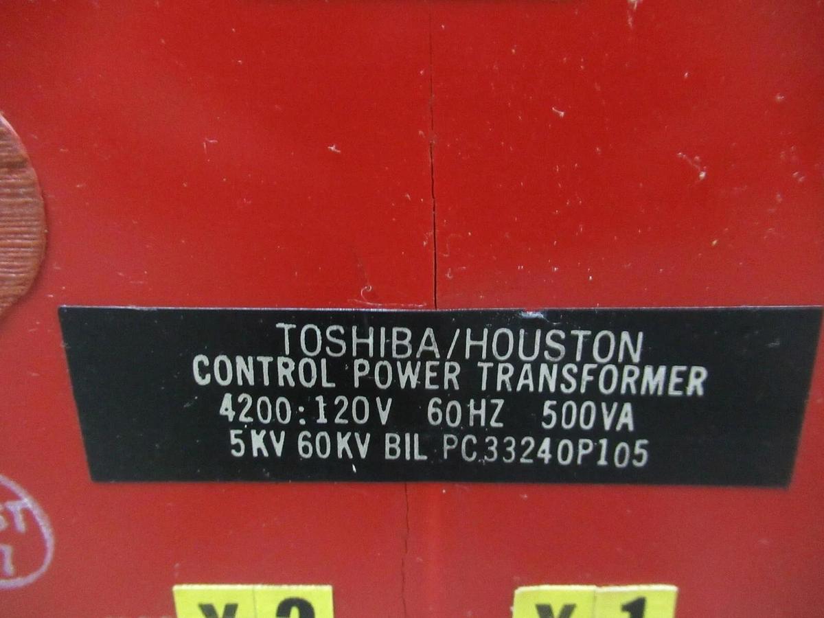 Used TOSHIBA / HOUSTON CONTROL POWER TRANSFORMER 4200 : 120V 500 VA PC33240P105 CT
