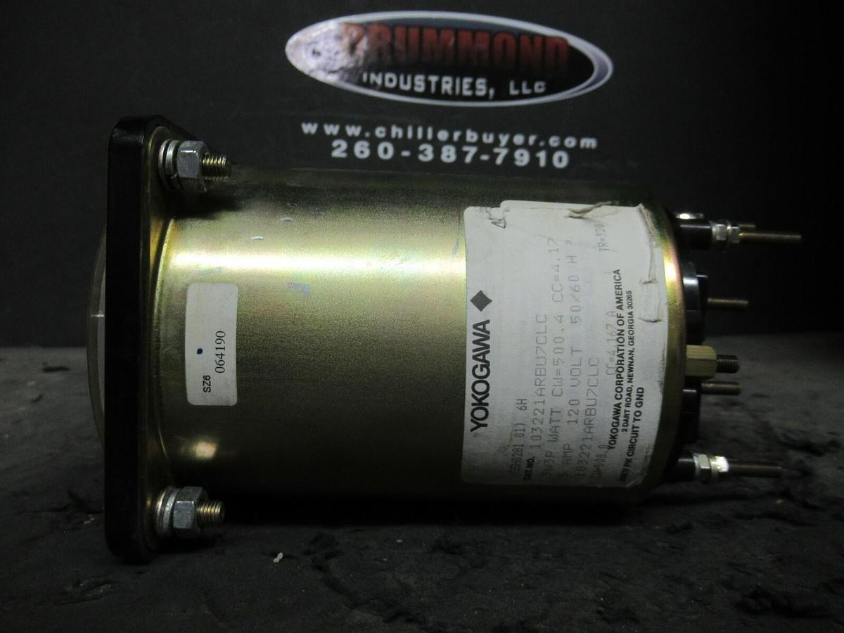 Used YOKOGAWA 103221ARBU7CLC KILOWATTS METER 103221 3 PH 3 WIRE 5 AMP 120 V 500.4 CW