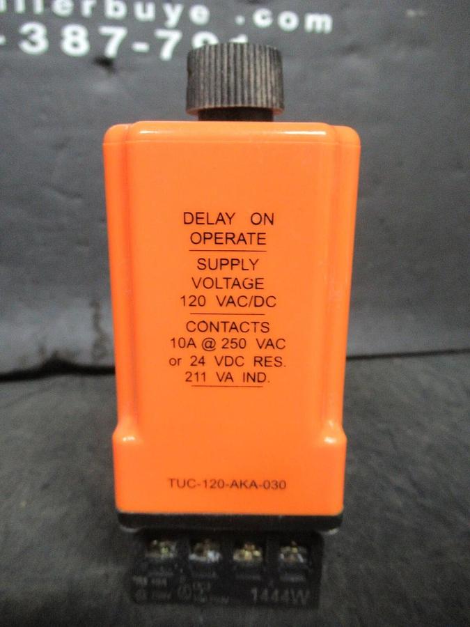 Used ATC TIME DELAY RELAY TUC-120-AKA-030 0-30 SECONDS 120 VAC/DC 10 AMP @ 250 VAC
