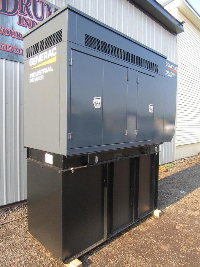 Used 30 KW DIESEL GENERATOR GENERAC 120/240 VOLT ONLY 305 HRS SOUND ENCLOSED VIDEO