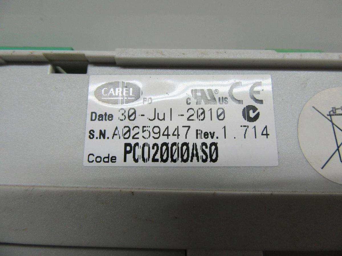 Used CAREL PLC CONTROLLER MODULE PCO200AS0 REV. 1.714 **WARRANTY INCLUDED**