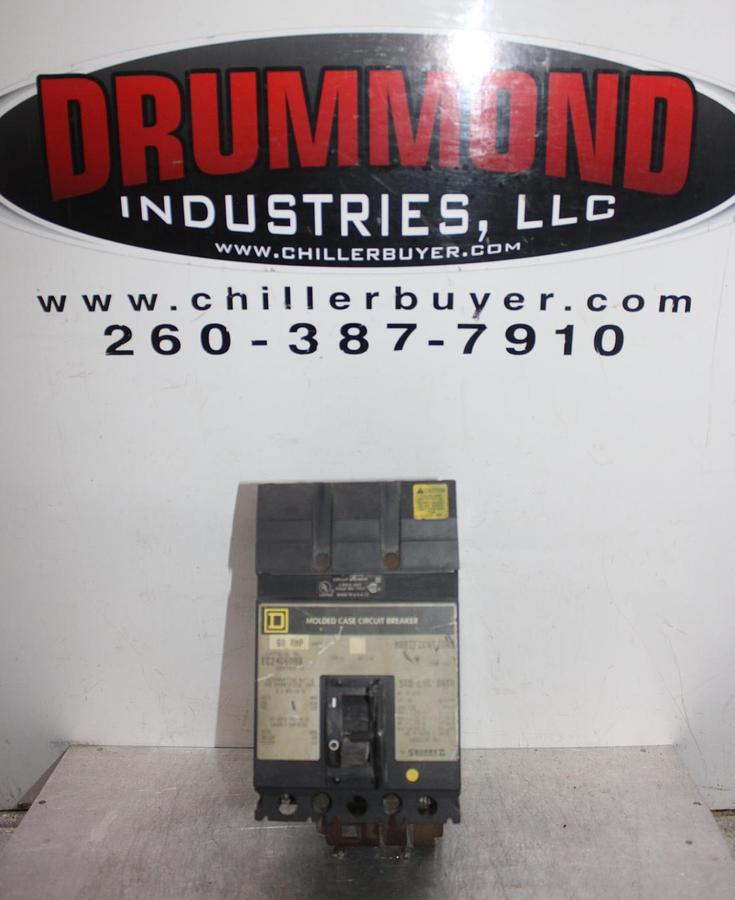 Used SQUARE D I-LINE CIRCUIT BREAKER FC34050 SERIES 3 50 AMP 480 VAC 3-POLE