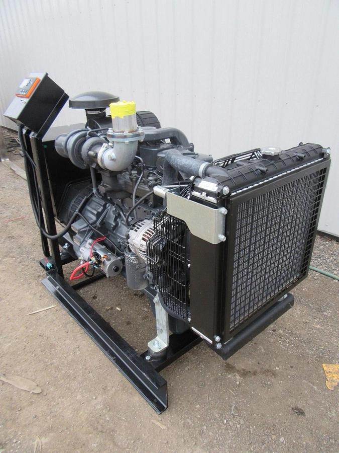 Used NEW 60 KW DIESEL GENERATOR FPT F4GE9455 DIESEL 277/480 VOLT RE-CONNECTABLE